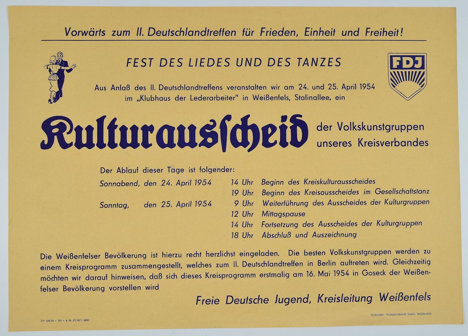 Kulturausscheid der Volksgruppen unseres Kreisverbandes (Museum Weißenfels - Schloss Neu-Augustusburg CC BY-NC-SA)