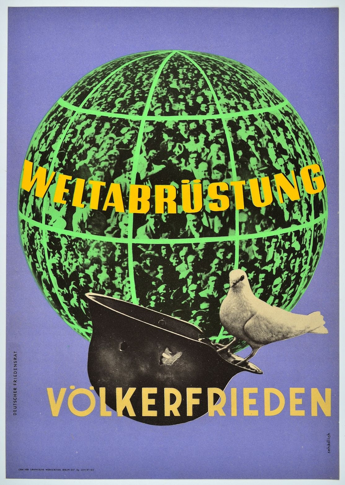 Weltabrüstung Völkerfrieden, 1960 (Museum Weißenfels - Schloss Neu-Augustusburg CC BY-NC-SA)