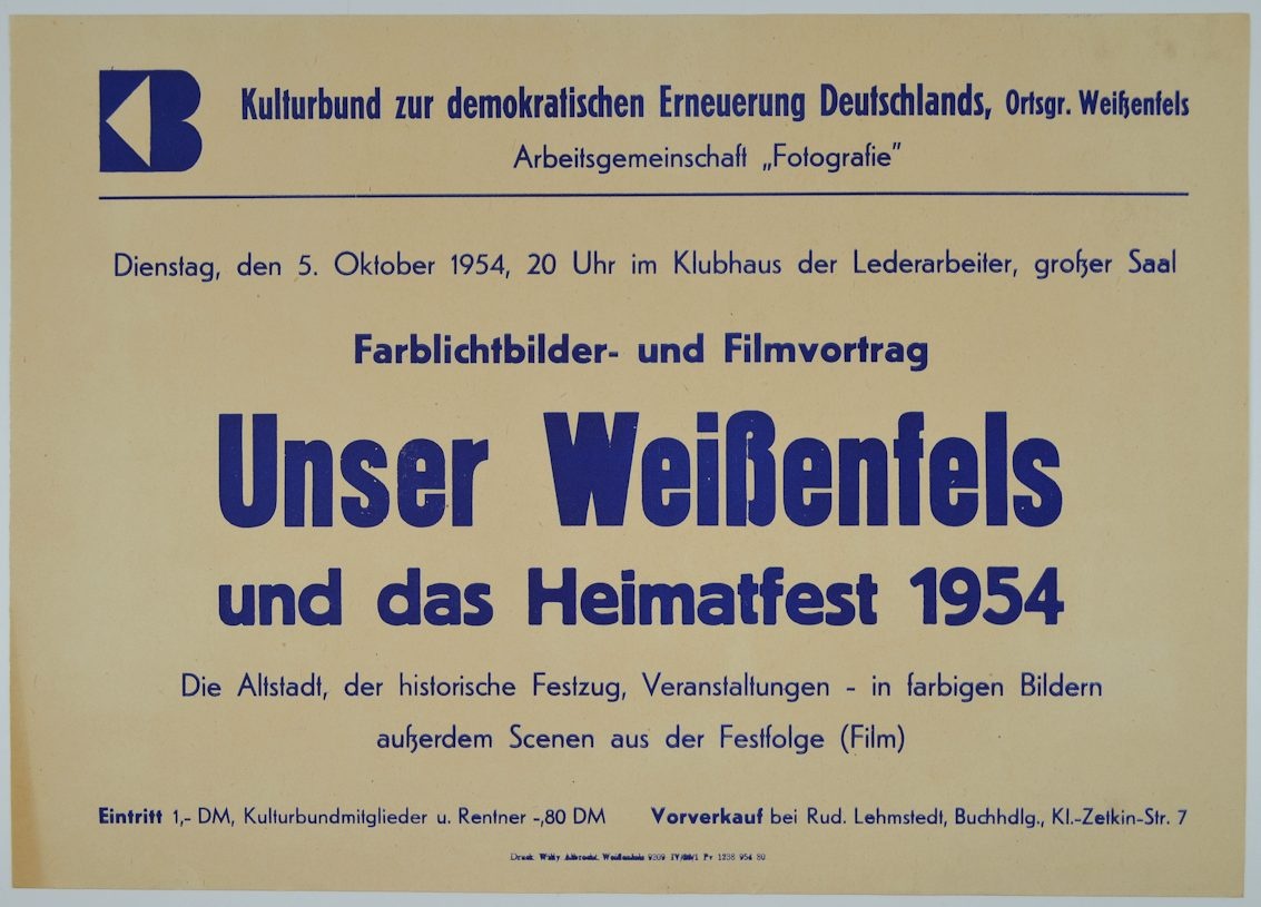 Unser Weißenfels und das Heimatfest 1954 (Museum Weißenfels - Schloss Neu-Augustusburg CC BY-NC-SA)
