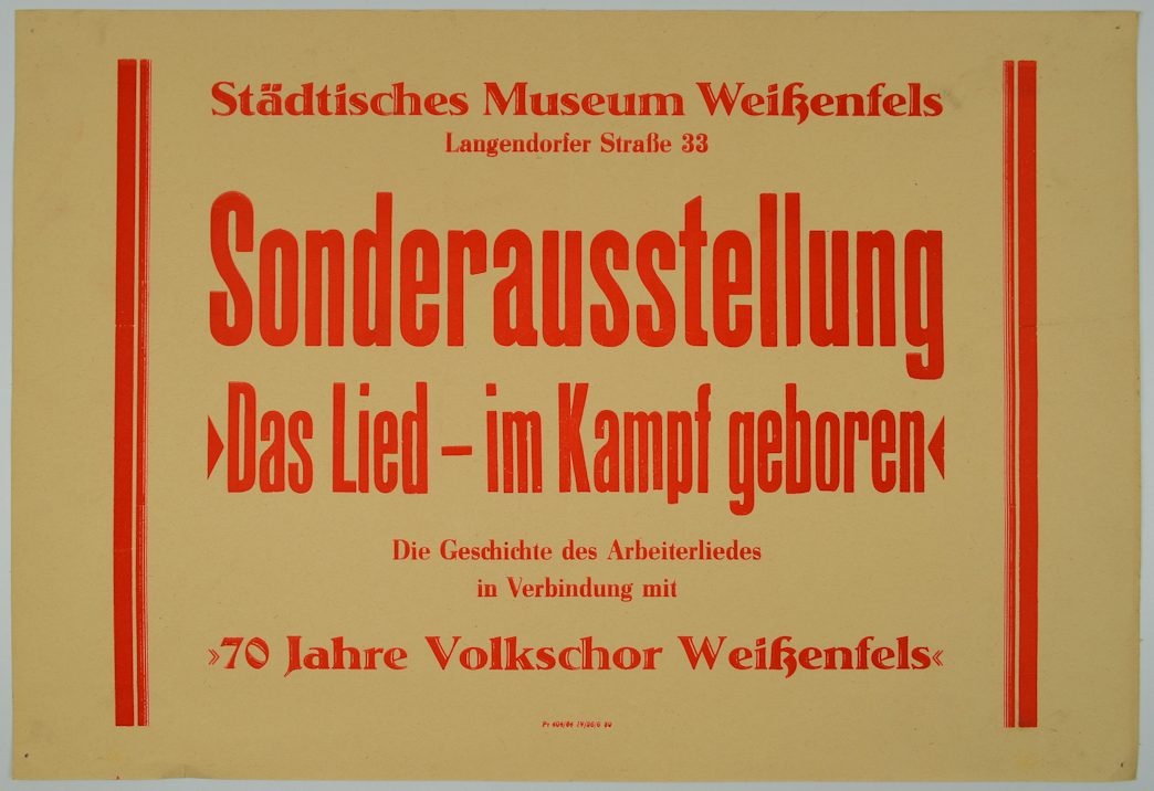 Das Lied - Im Kampf geboren (Museum Weißenfels - Schloss Neu-Augustusburg CC BY-NC-SA)
