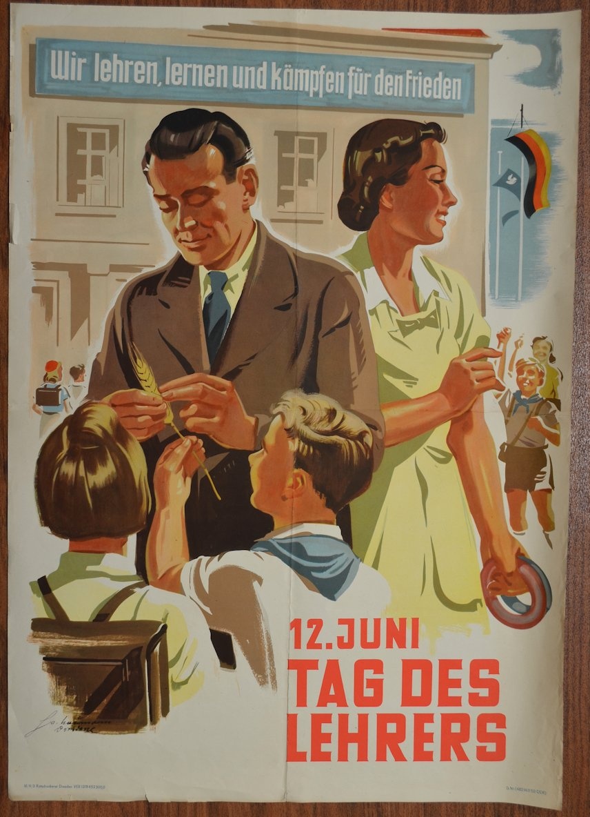 12. Juni Tag des Lehrers, 1952 (Museum Weißenfels - Schloss Neu-Augustusburg CC BY-NC-SA)