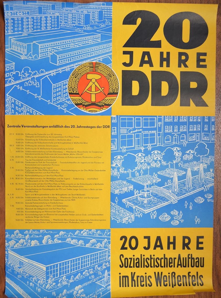20 Jahre DDR, 1969 (Museum Weißenfels - Schloss Neu-Augustusburg CC BY-NC-SA)