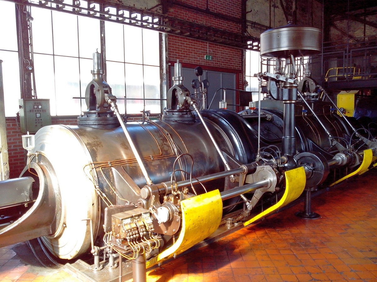 Heißdampfmaschine (Hüttenmuseum Thale CC BY-NC-SA)