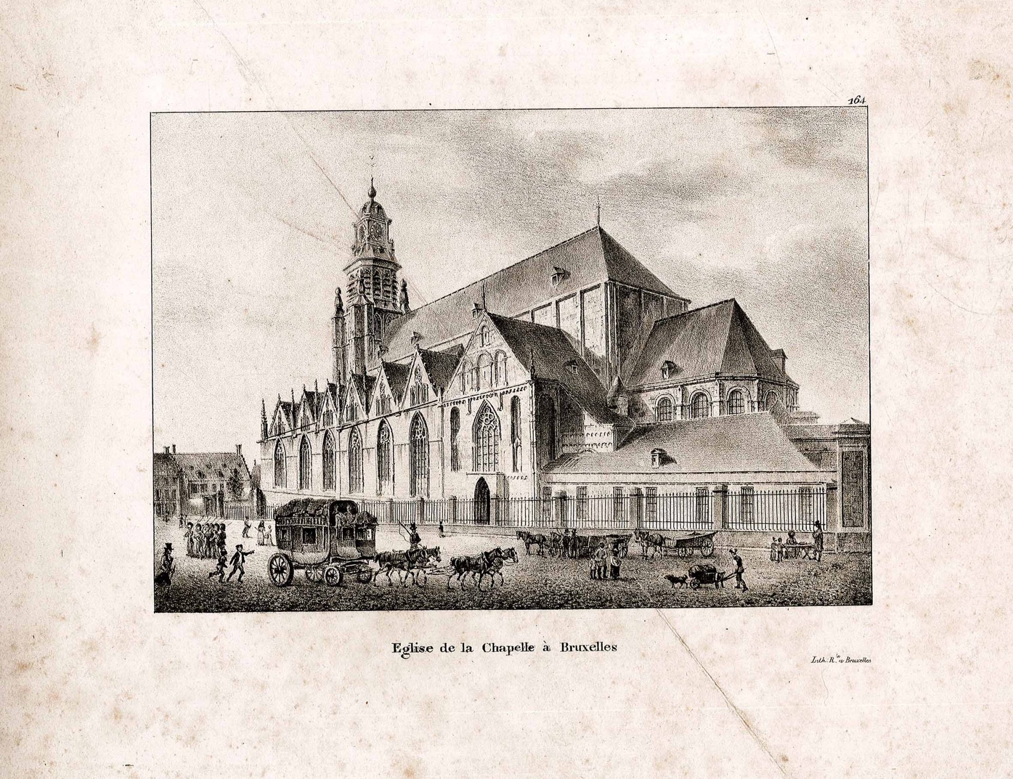 Eglise de la Chapelle a Bruxelles (Grafik) (Museum Wolmirstedt RR-F)