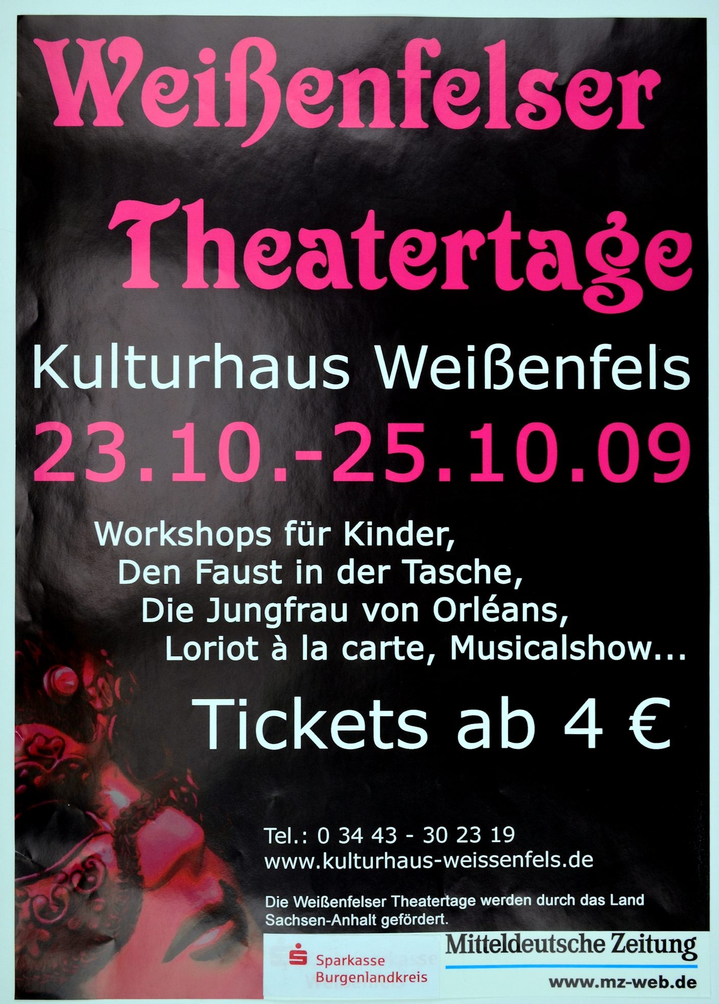Weißenfelser Theatertage 23.10.-25.10.09 (Museum Weißenfels - Schloss Neu-Augustusburg CC BY-NC-SA)