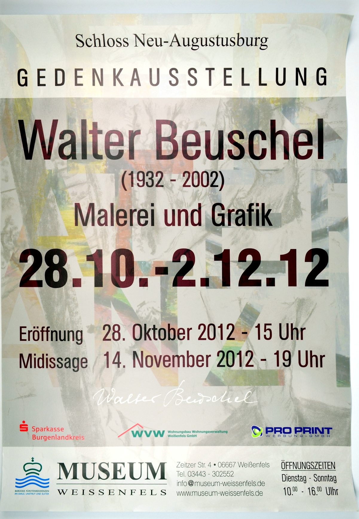 Gedenkausstellung Walter Beuschel 2012 (Museum Weißenfels - Schloss Neu-Augustusburg CC BY-NC-SA)