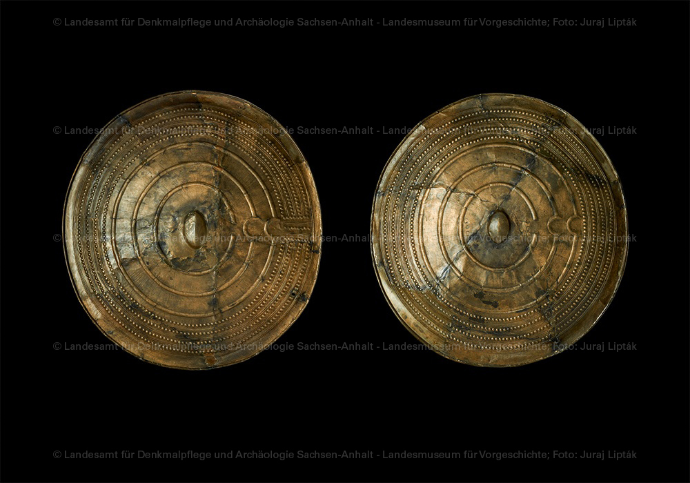 Bronzeschilde von Herzsprung (Brandenburg) (Landesamt für Denkmalpflege und Archäologie Sachsen-Anhalt - Landesmuseum für Vorgeschichte RR-F)