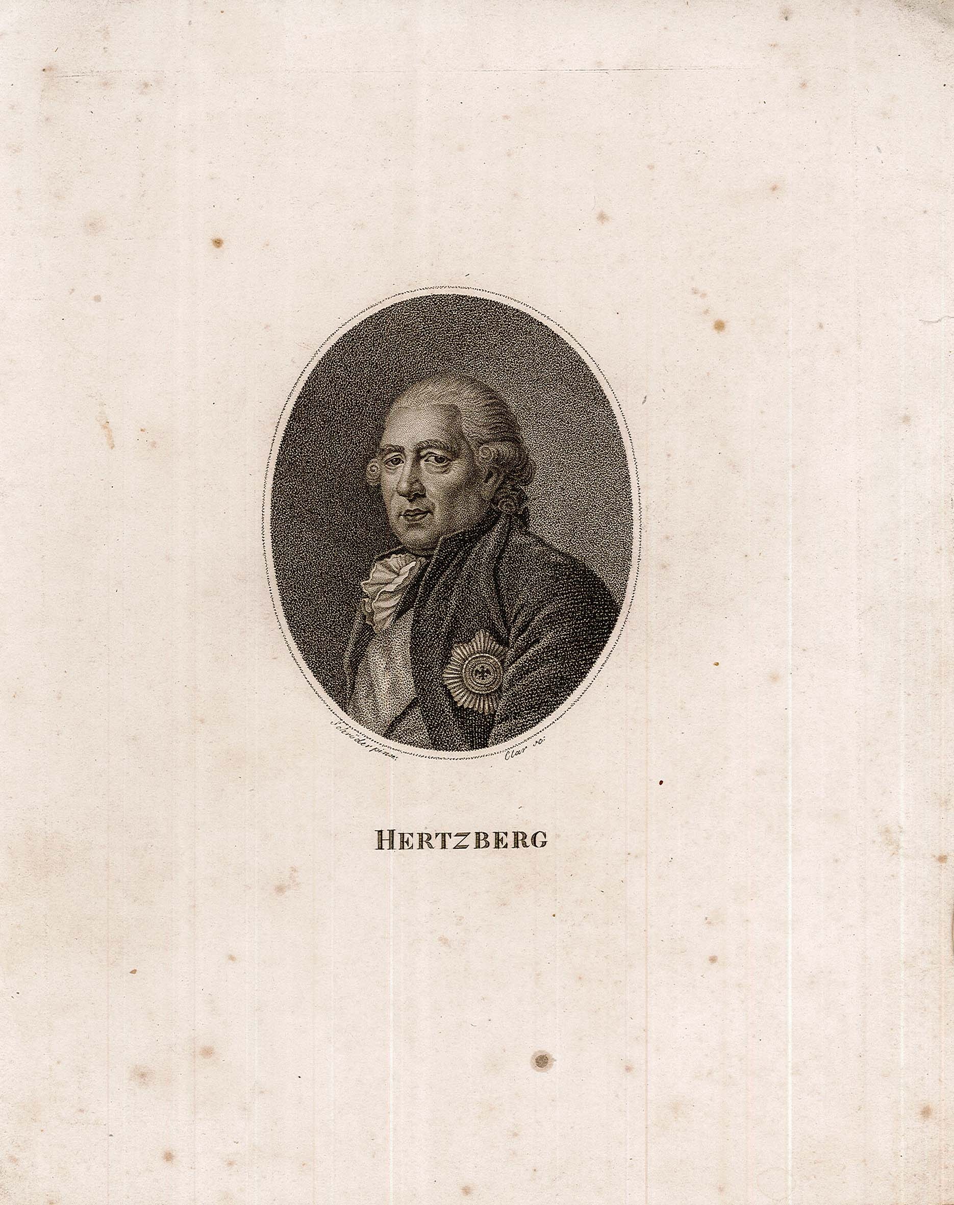 Porträt Ewald Friedrich von Hertzberg (Museum Wolmirstedt RR-F)