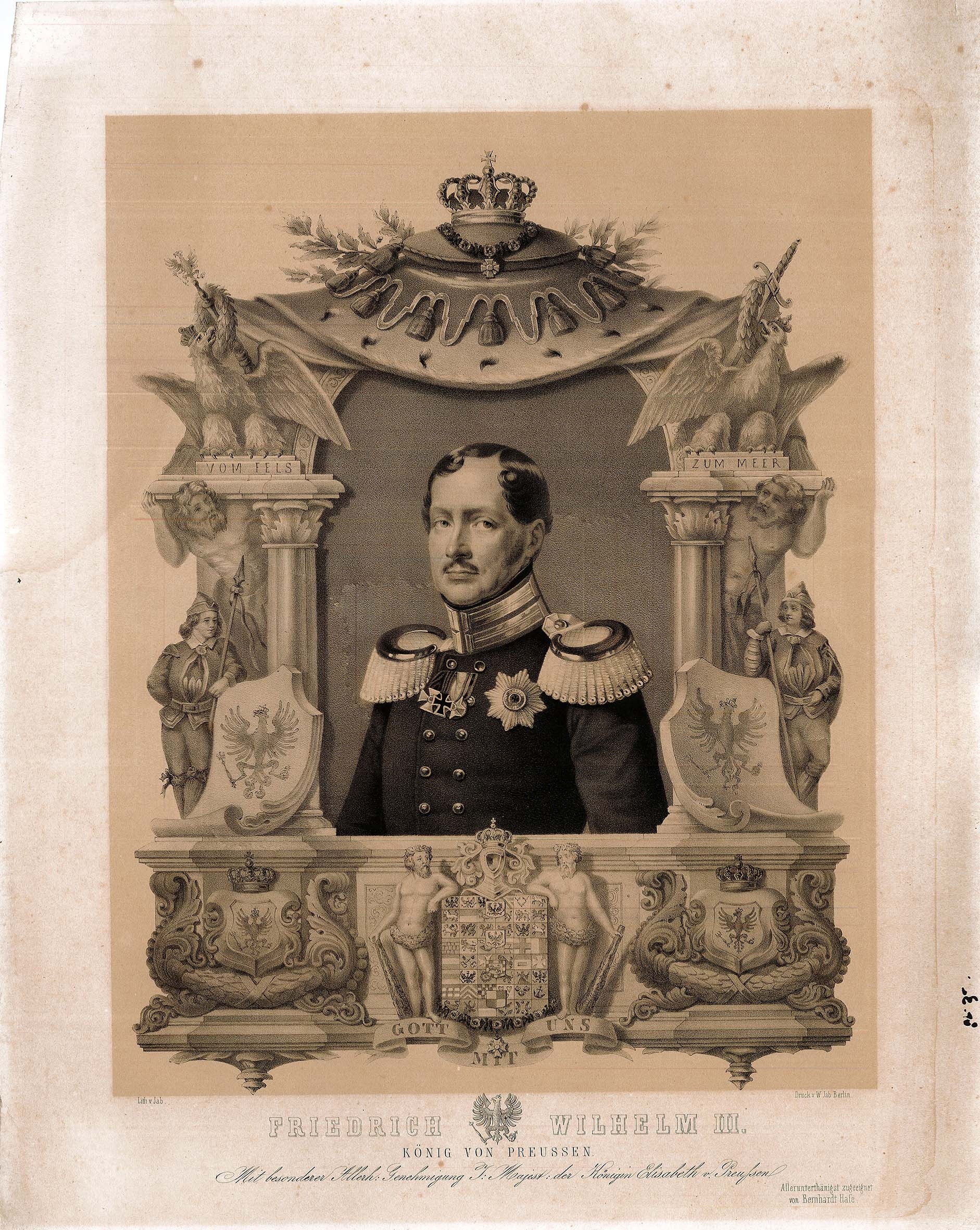 Porträt Friedrich Wilhelm III. König von Preußen (Museum Wolmirstedt RR-F)