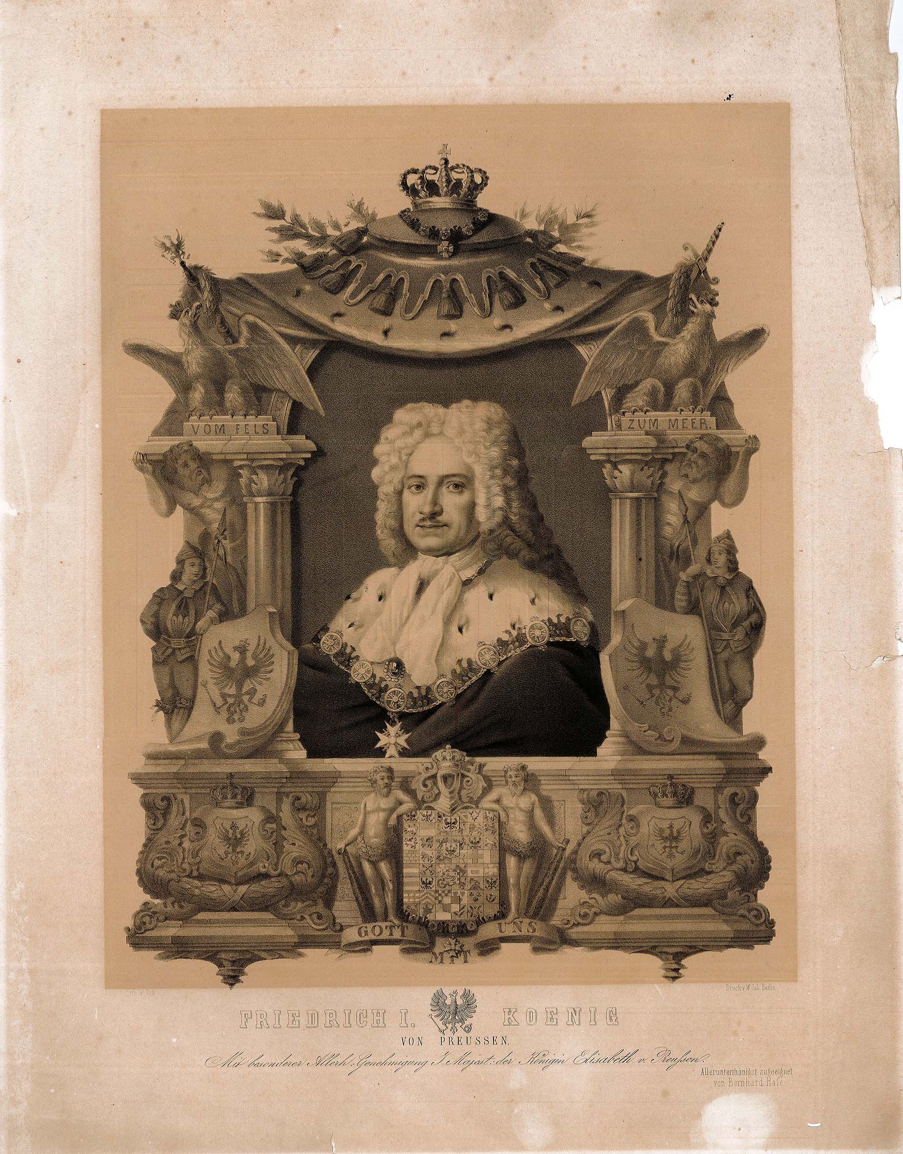 Porträt Friedrich I. König von Preußen (Museum Wolmirstedt RR-F)