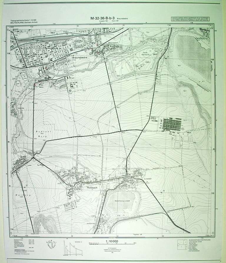 Braunsbedra (topographische Karte 1:10000) (Kulturhistorisches Museum Schloss Merseburg CC BY-NC-SA)