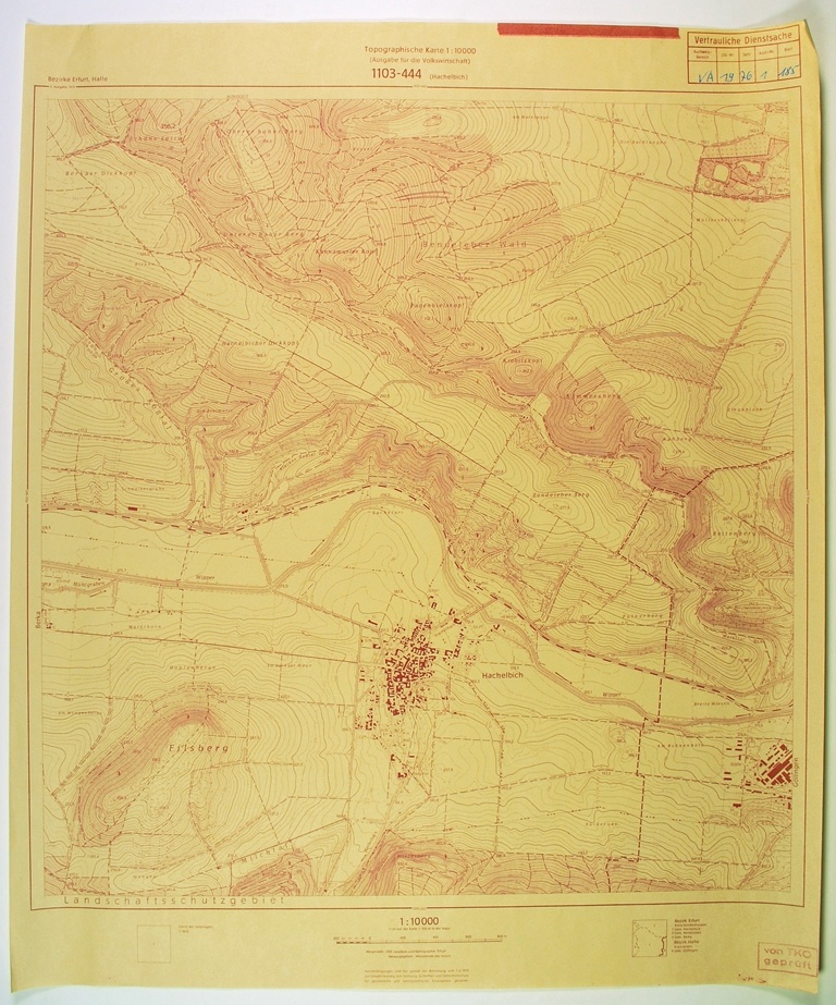 Hachelbich (topographische Karte 1:10000) (Kulturhistorisches Museum Schloss Merseburg CC BY-NC-SA)