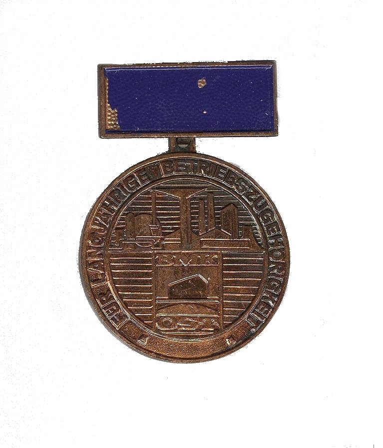 Medaille für langjährige Betriebszugehörigkeit, BMK-OST, Bronze (Museum Weißenfels - Schloss Neu-Augustusburg CC BY-NC-SA)