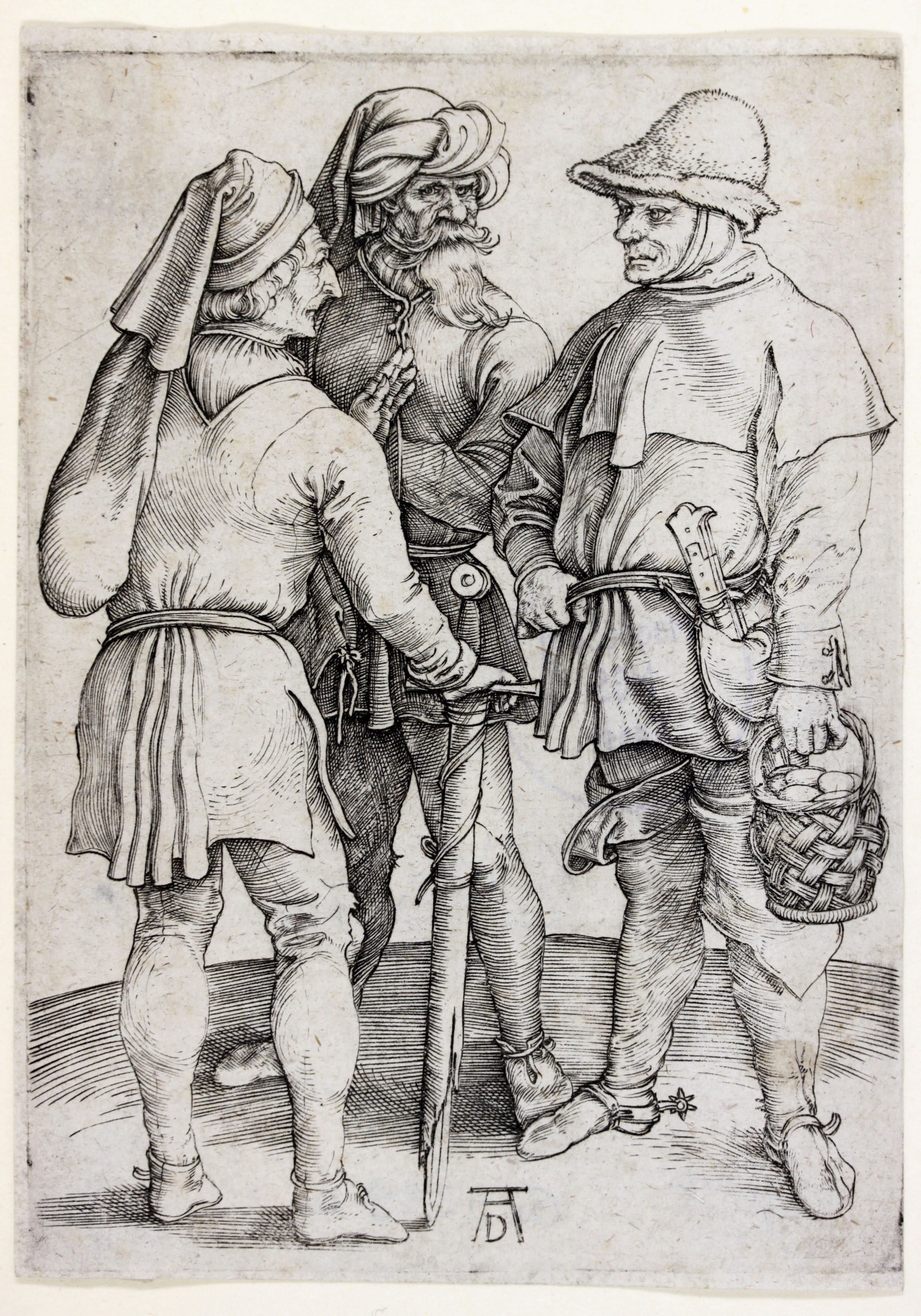 Drei Bauern im Gespräch (Kulturhistorisches Museum Magdeburg CC BY-NC-SA)