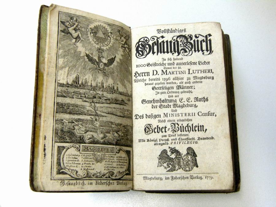 Gesangbuch, Faberscher Verlag 1779 (Börde-Museum Burg Ummendorf RR-F)
