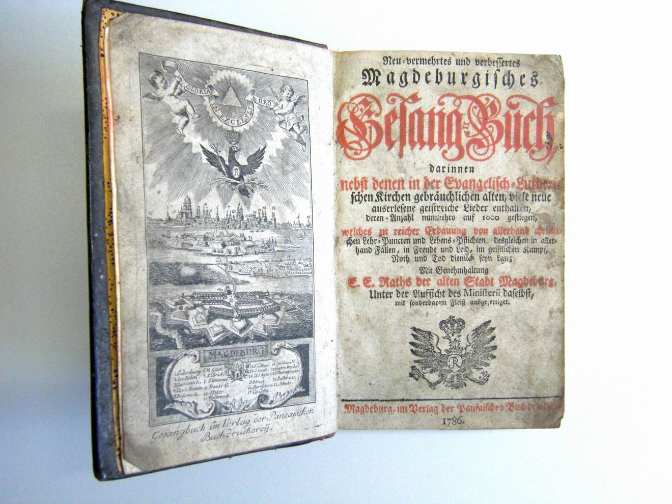 Gesangbuch, Magdeburg 1786 (Börde-Museum Burg Ummendorf RR-F)