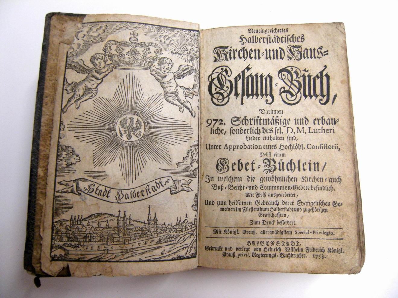 Gesangbuch, Halberstadt, 1753 (Börde-Museum Burg Ummendorf RR-F)
