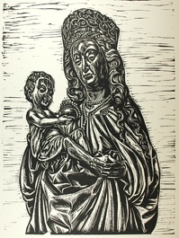 Maria mit dem Kinde (&quot;Lübecker Gotik&quot;-Mappe) (Winckelmann-Museum Stendal CC BY-NC-SA)