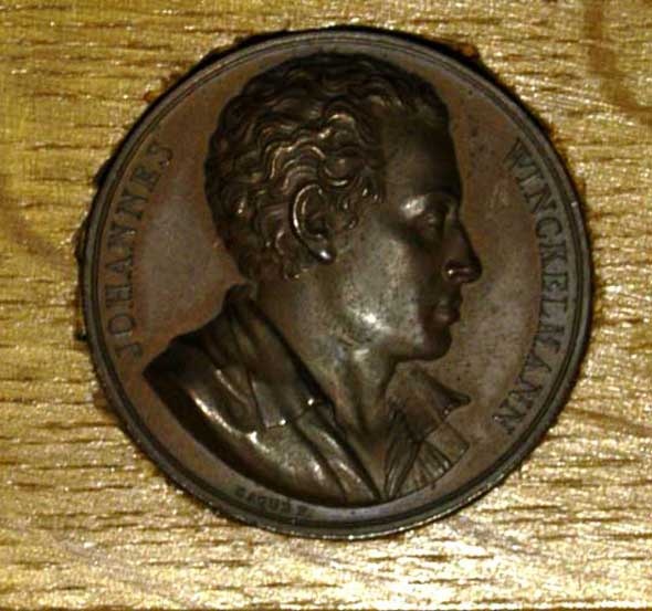Medaille mit Winckelmannportrait (Winckelmann-Museum Stendal CC BY-NC-SA)
