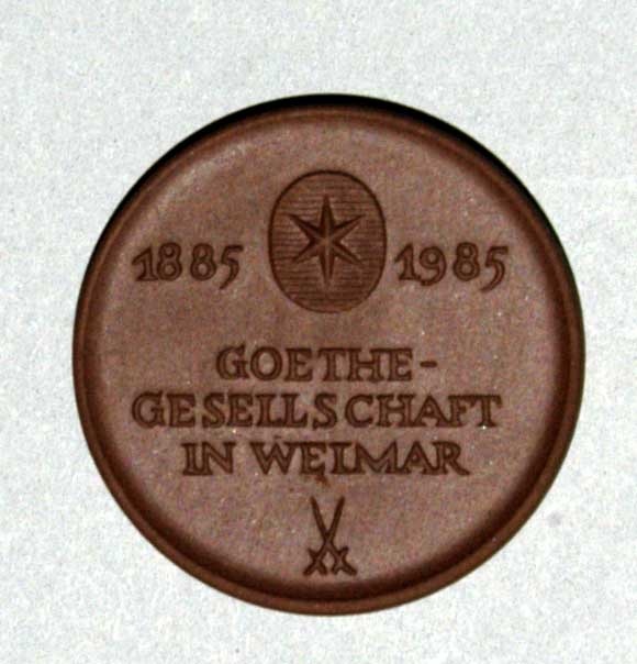 Plakette mit Goetheportrait (Winckelmann-Museum Stendal CC BY-NC-SA)
