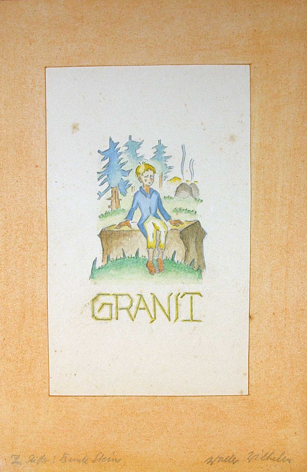 Granit (zu A. Stifter &quot;Bunte Steine&quot;) (Winckelmann-Museum Stendal CC BY-NC-SA)