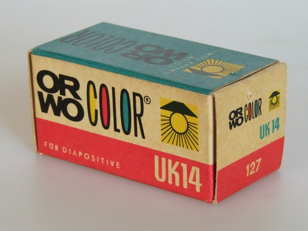 Orwo Color UK 14 127er Rollfilm (Industrie- und Filmmuseum Wolfen CC BY-NC-SA)