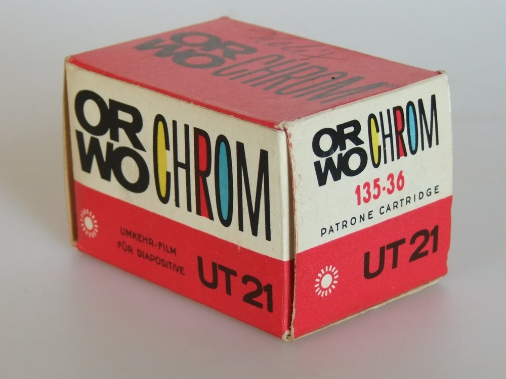 Orwo Chrom UT 21 Kleinbildfilm (Industrie- und Filmmuseum Wolfen CC BY-NC-SA)
