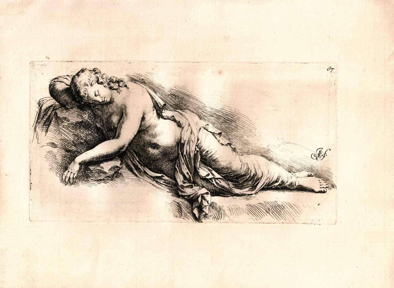 Schlafende Nymphe/Ariadne (Winckelmann-Museum Stendal CC BY-NC-SA)