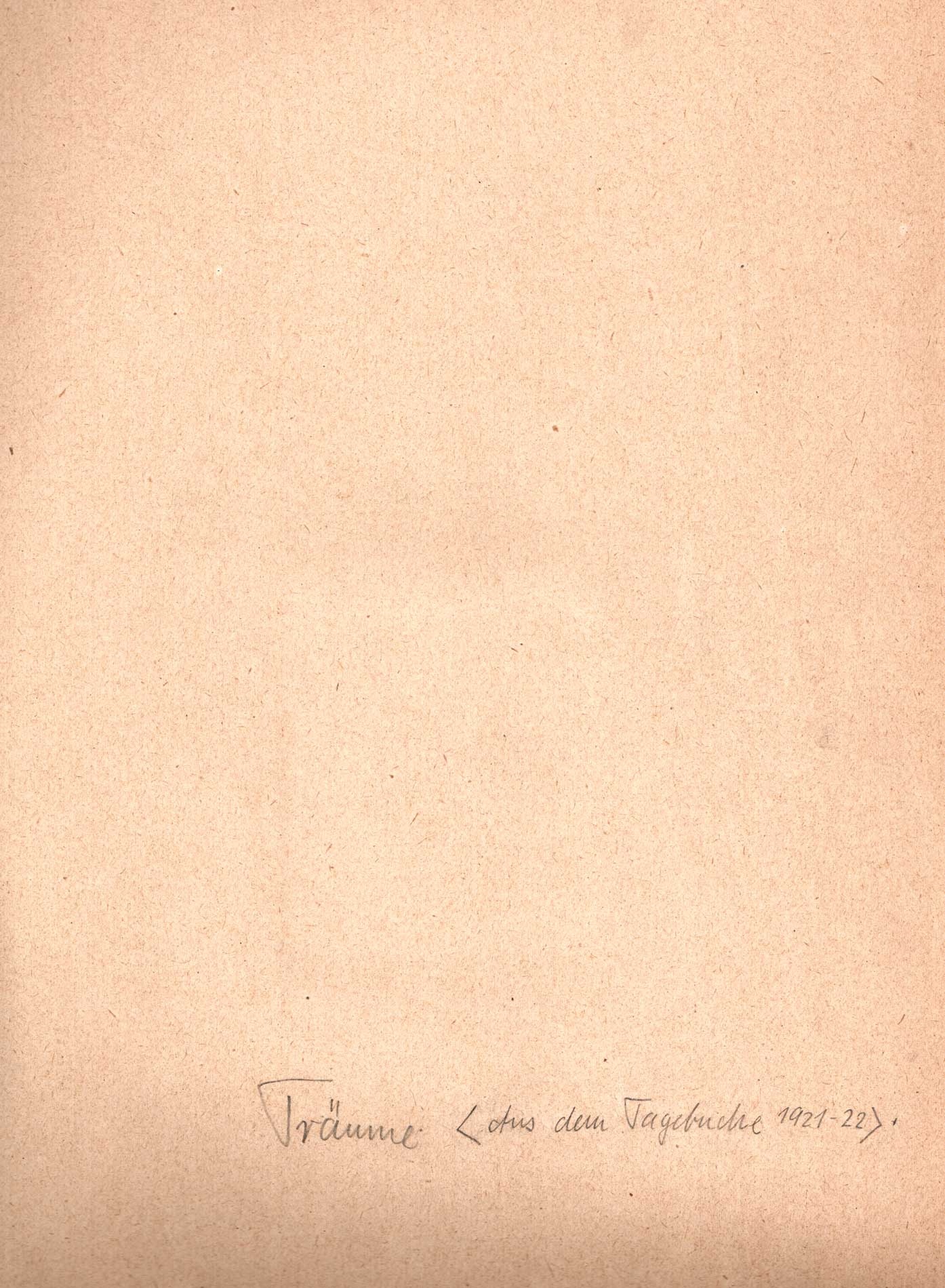 Träume (aus dem Tagebuche 1921-22) (Winckelmann-Museum Stendal CC BY-NC-SA)