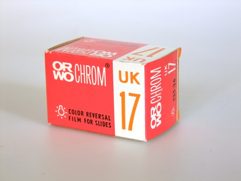 Orwo Chrom UK 17 Kleinbildfilm (Industrie- und Filmmuseum Wolfen CC BY-NC-SA)