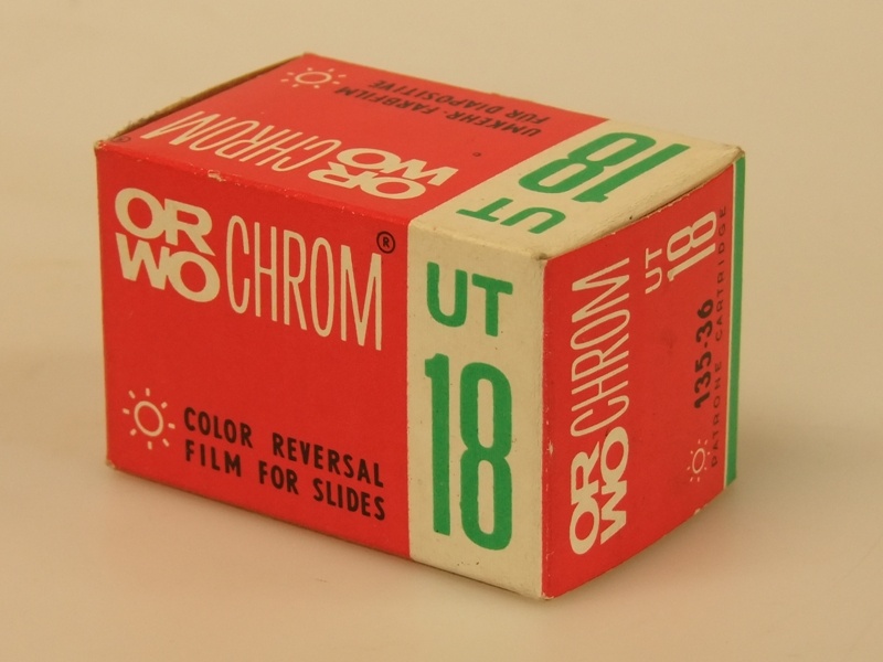 Orwo Chrom UT 18 Kleinbildfilm (Industrie- und Filmmuseum Wolfen CC BY-NC-SA)