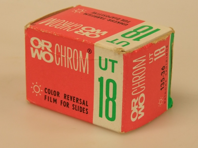 Orwo Chrom UT 18 Kleinbildfilm (Industrie- und Filmmuseum Wolfen CC BY-NC-SA)