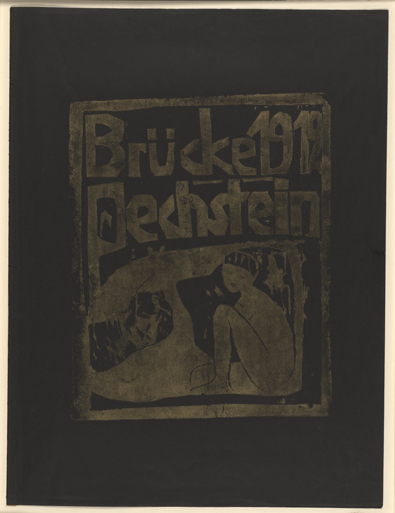 Titelholzschnitt für die &quot;Brücke&quot;-Mappe 1912 (Kulturstiftung Sachsen-Anhalt CC BY-NC-SA)