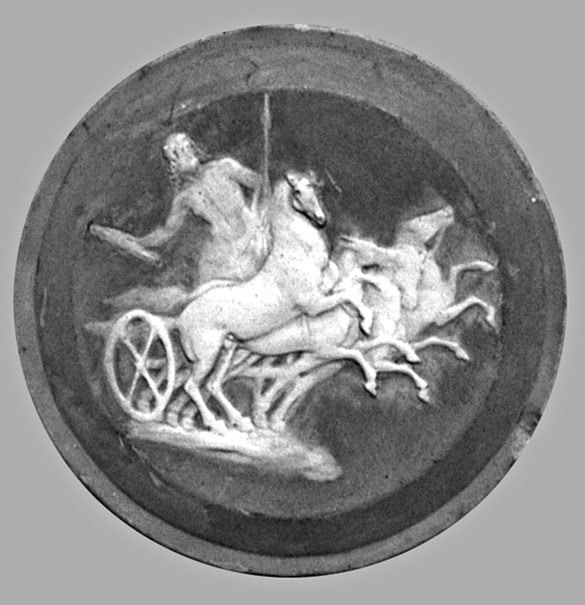 Zeus mit Blitzbündel und Quadriga (Winckelmann-Museum Stendal CC BY-NC-SA)