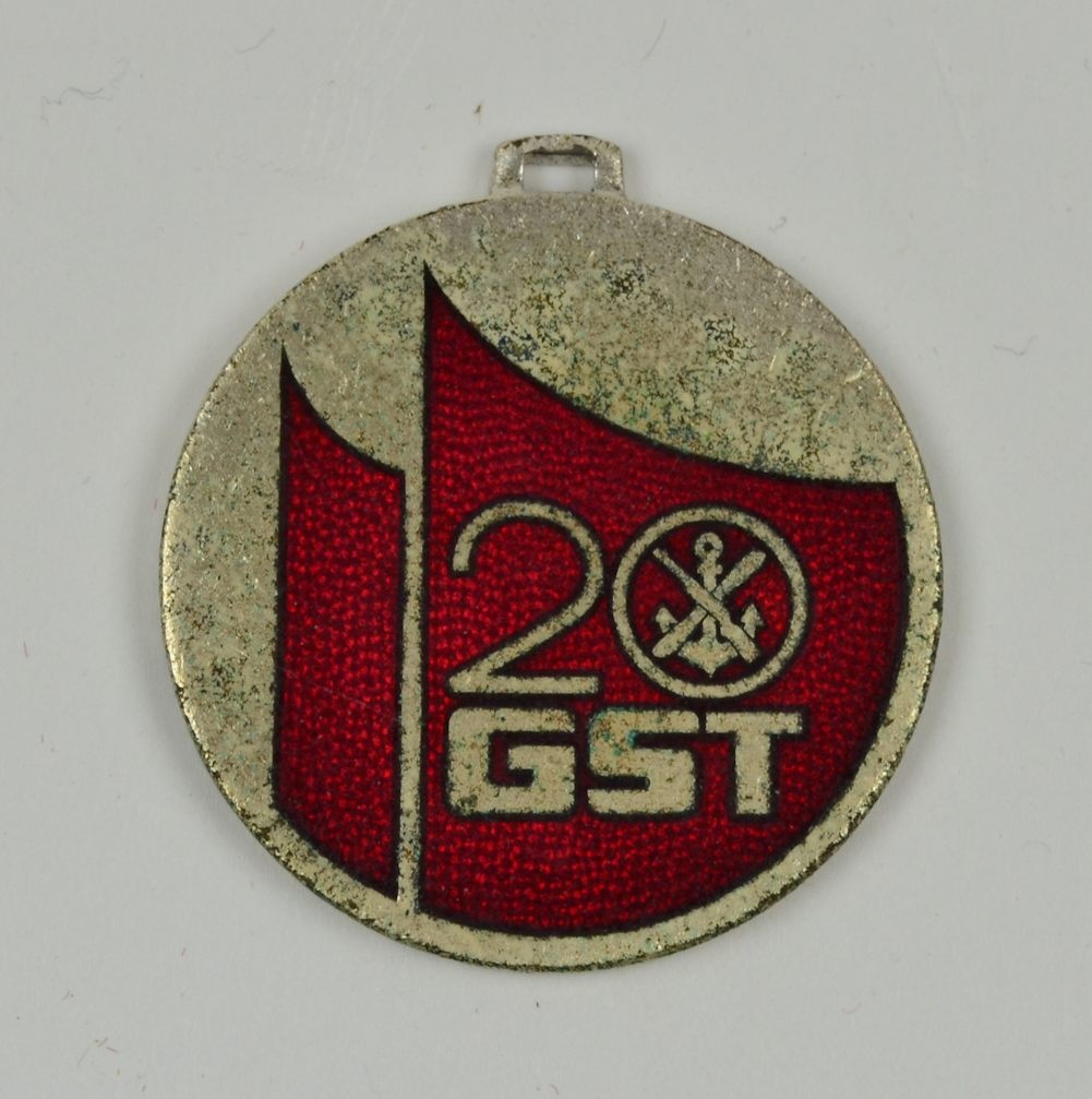 Medaille der GST Weißenfels 1972 (Museum Weißenfels - Schloss Neu-Augustusburg CC BY-NC-SA)