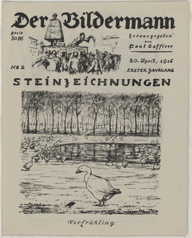 Vorfrühling, Illustration für die Zeitschrift (Kulturstiftung Sachsen-Anhalt CC BY-NC-SA)