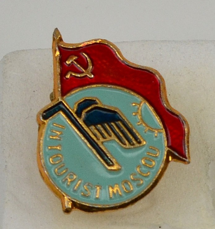 Abzeichen Intourist Moskau UdSSR ca. 1950-1980 (Museum Weißenfels - Schloss Neu-Augustusburg CC BY-NC-SA)