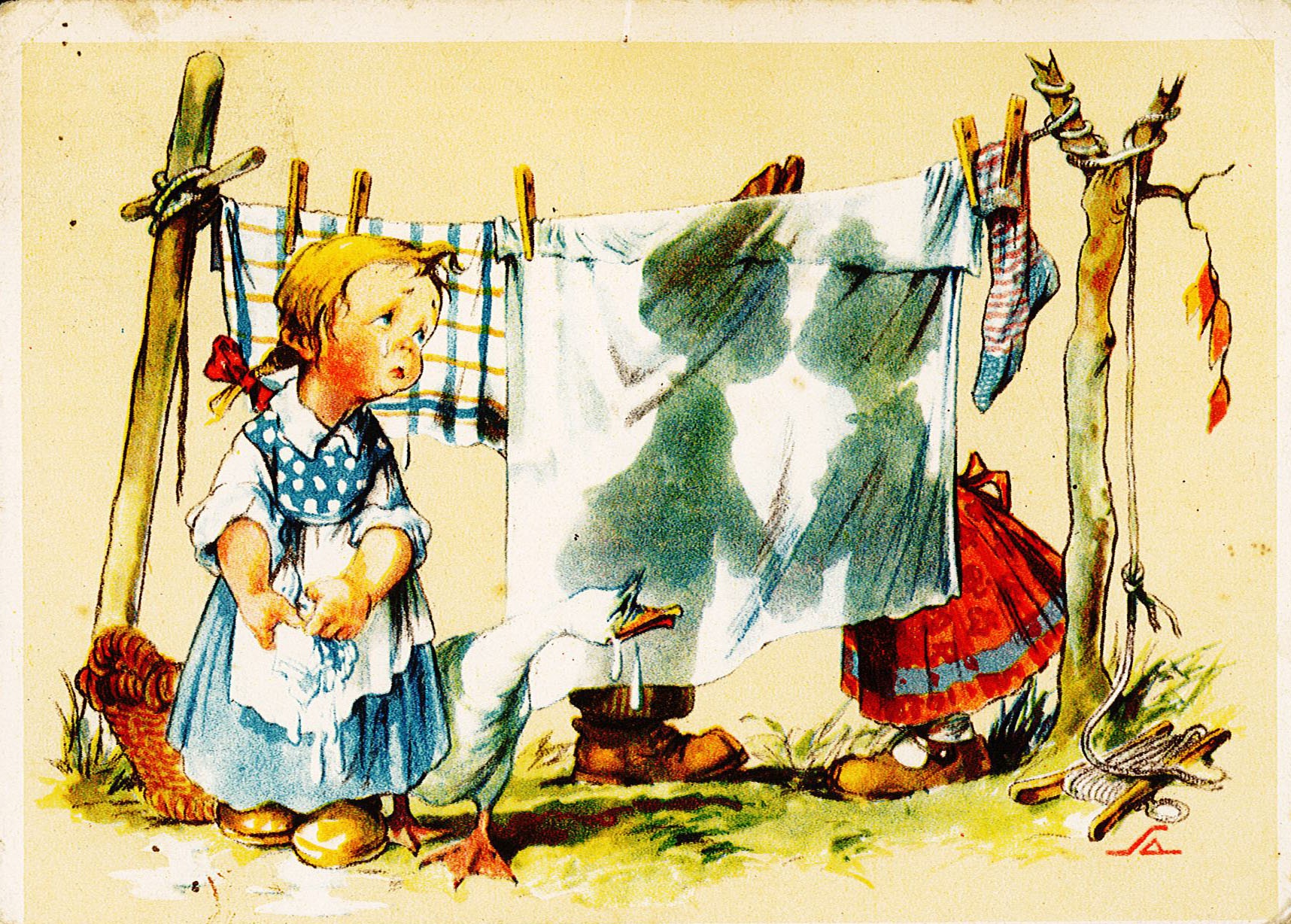 Postkarte an Ingeborg Range von Theodor Siebert, 1. Februar 1948 (Museum Wolmirstedt RR-F)
