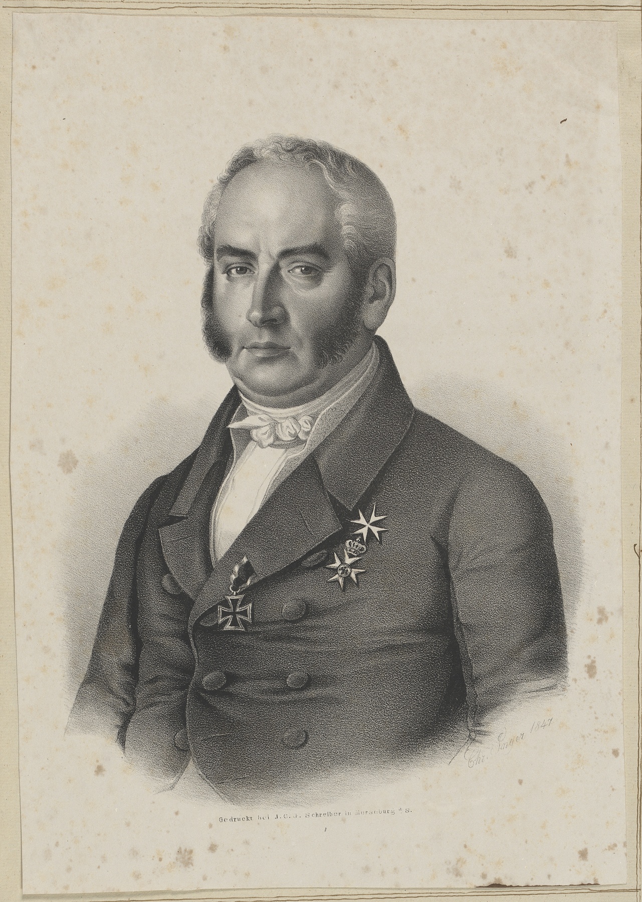 Porträt des Leo Victor Felix Graf Henckel von Donnersmarck (Gleimhaus Halberstadt CC BY-NC-SA)