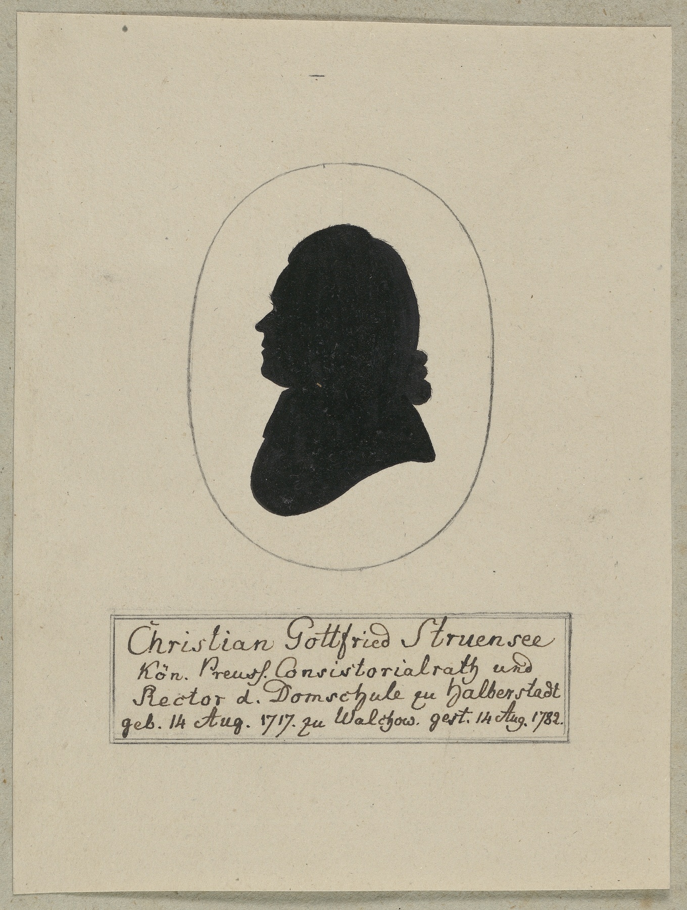 Porträt des Christian Gottfried Struensee (Gleimhaus Halberstadt CC BY-NC-SA)
