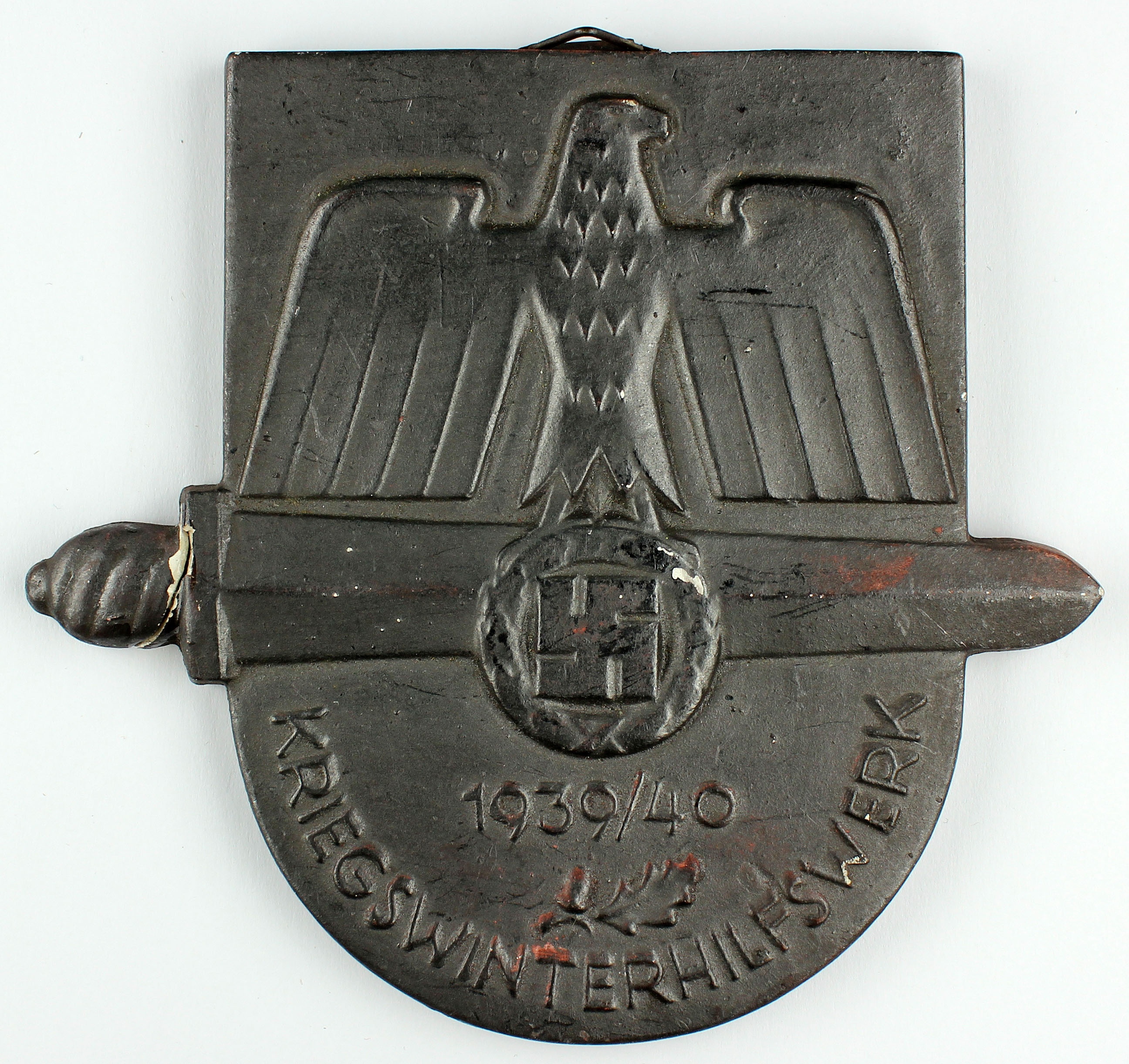 Schild, Kriegswinterhilfswerk, 1940 (Museum Wolmirstedt RR-F)