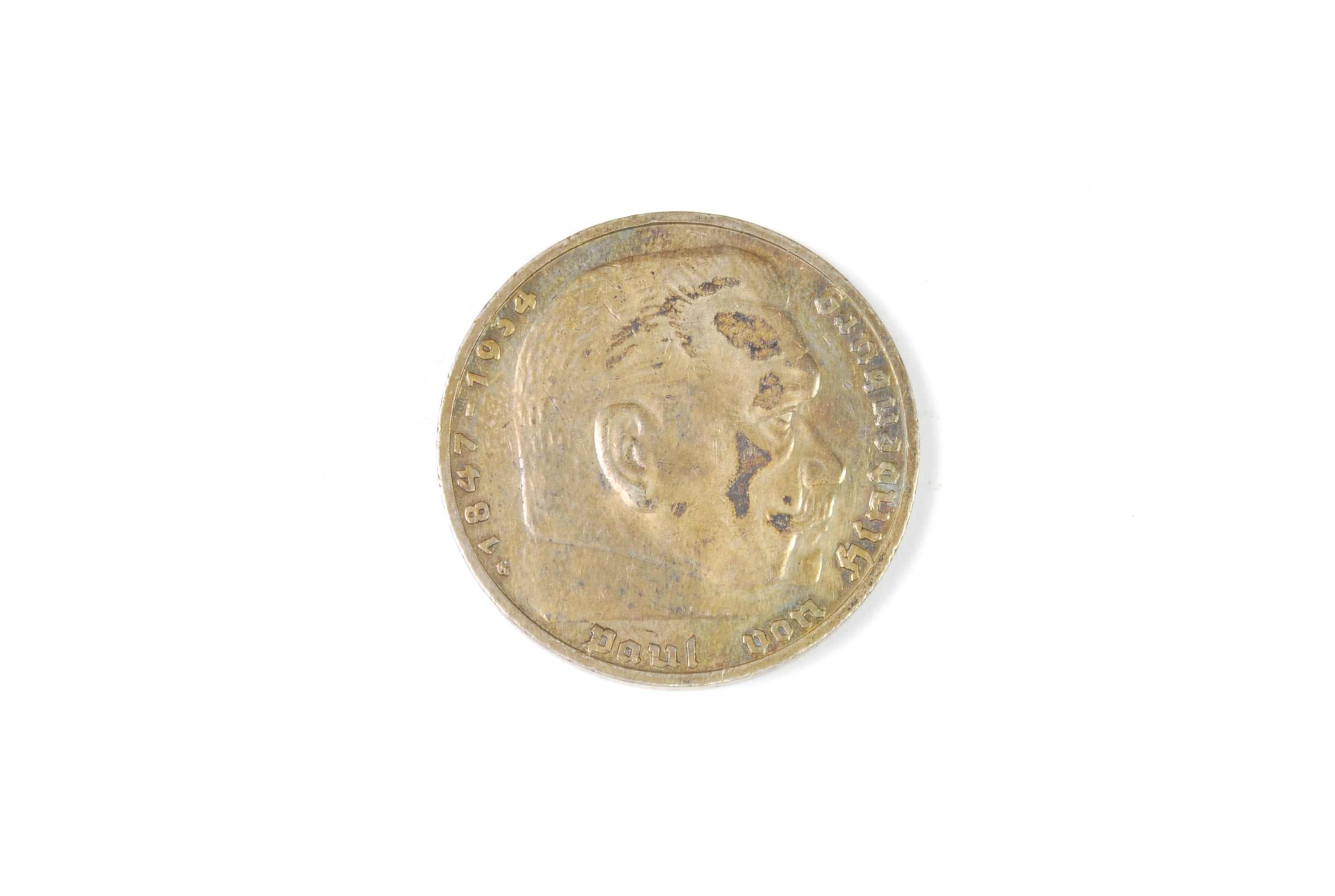5 Reichsmark Silbermünze - Paul von Hindenburg (Kulturhistorisches Museum Schloss Merseburg CC BY-NC-SA)
