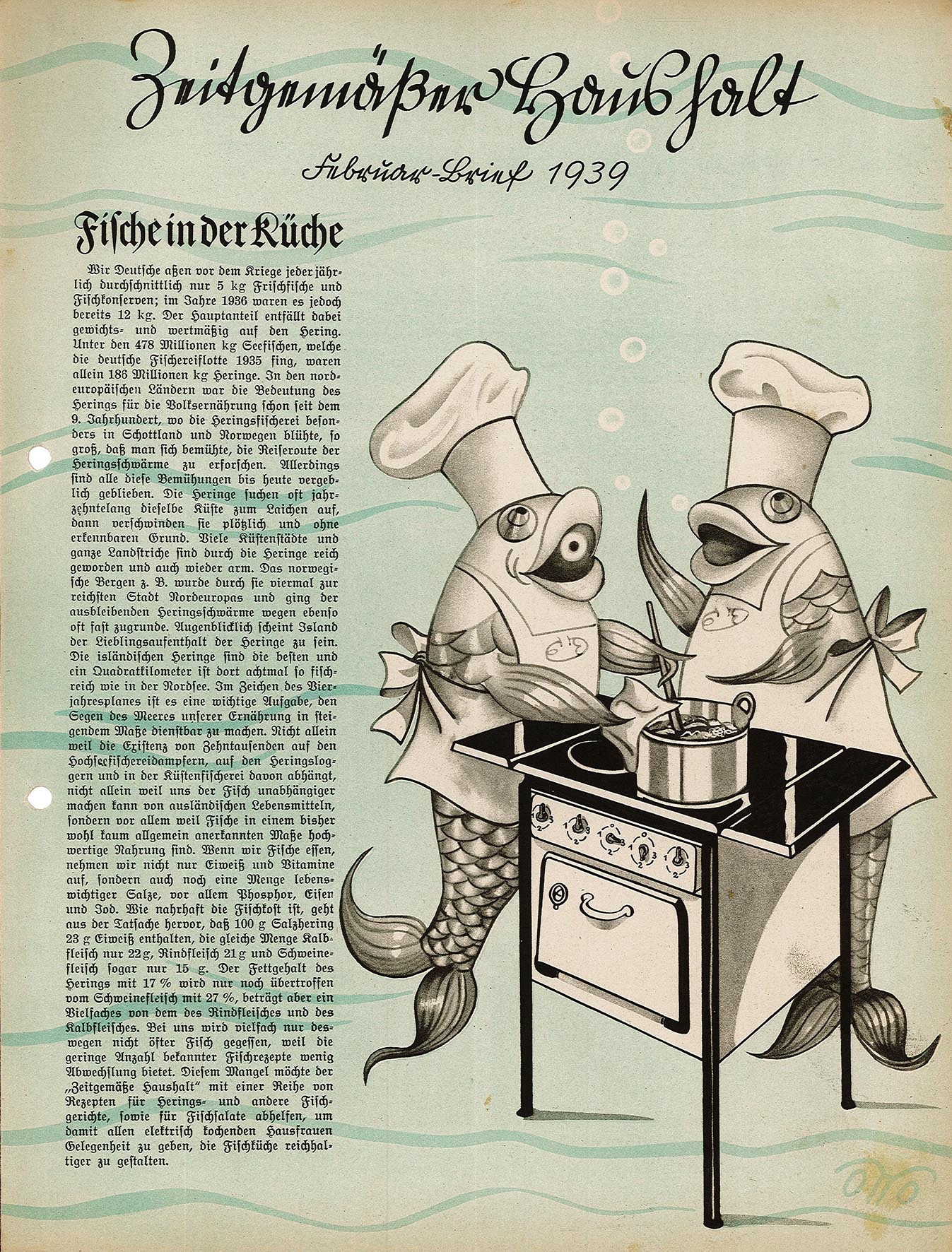 Informationsblatt: Zeitgemäßer Haushalt, Februar-Brief 1939 (Museum Wolmirstedt RR-F)
