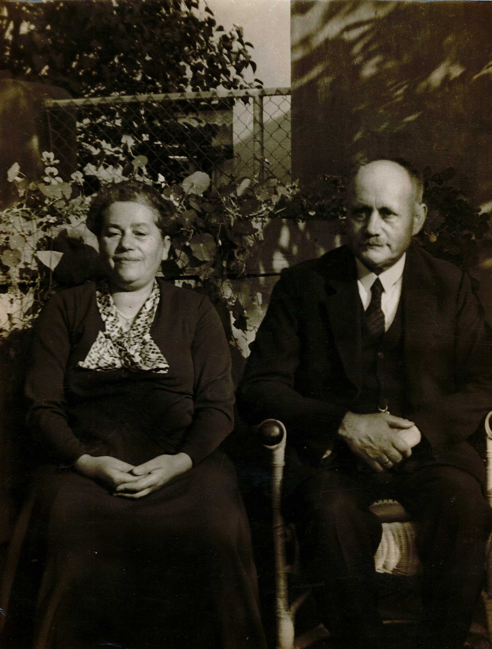 Paarfoto Eheleute Alma (Ida) und Karl Prilloff (Museum Wolmirstedt RR-F)