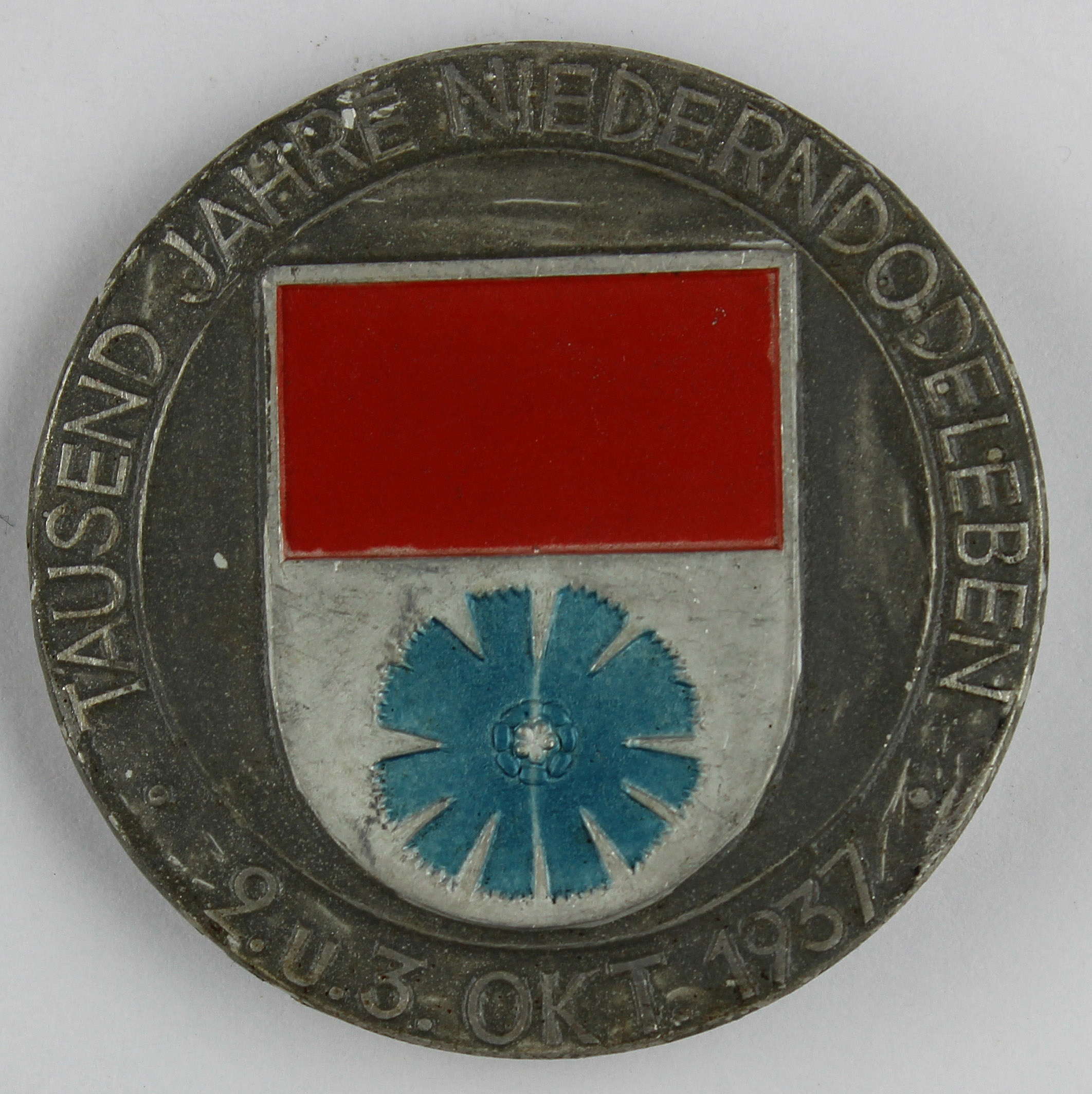 Abzeichen, 1000 Jahre Niederndodelben, 1937 (Museum Wolmirstedt RR-F)