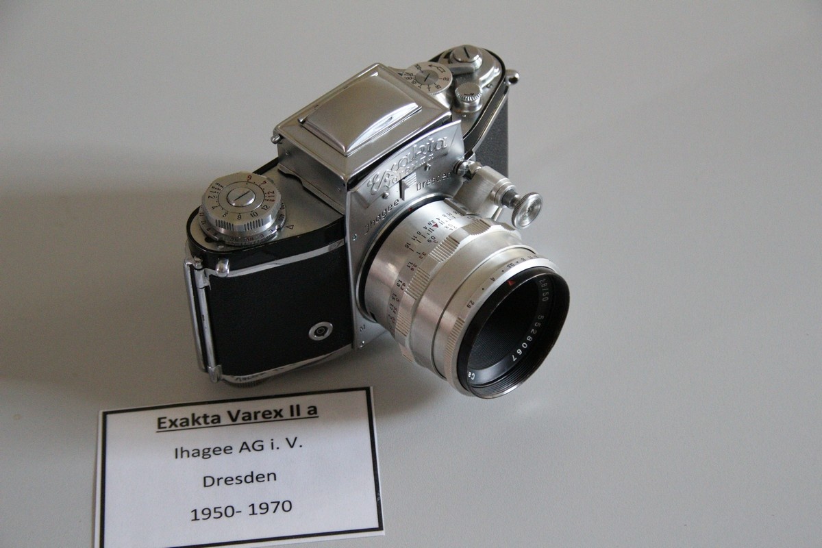 Exakta Varex II a mit Objektiv Tessar 2,8/50 (Heimatmuseum Alten CC BY-NC-SA)