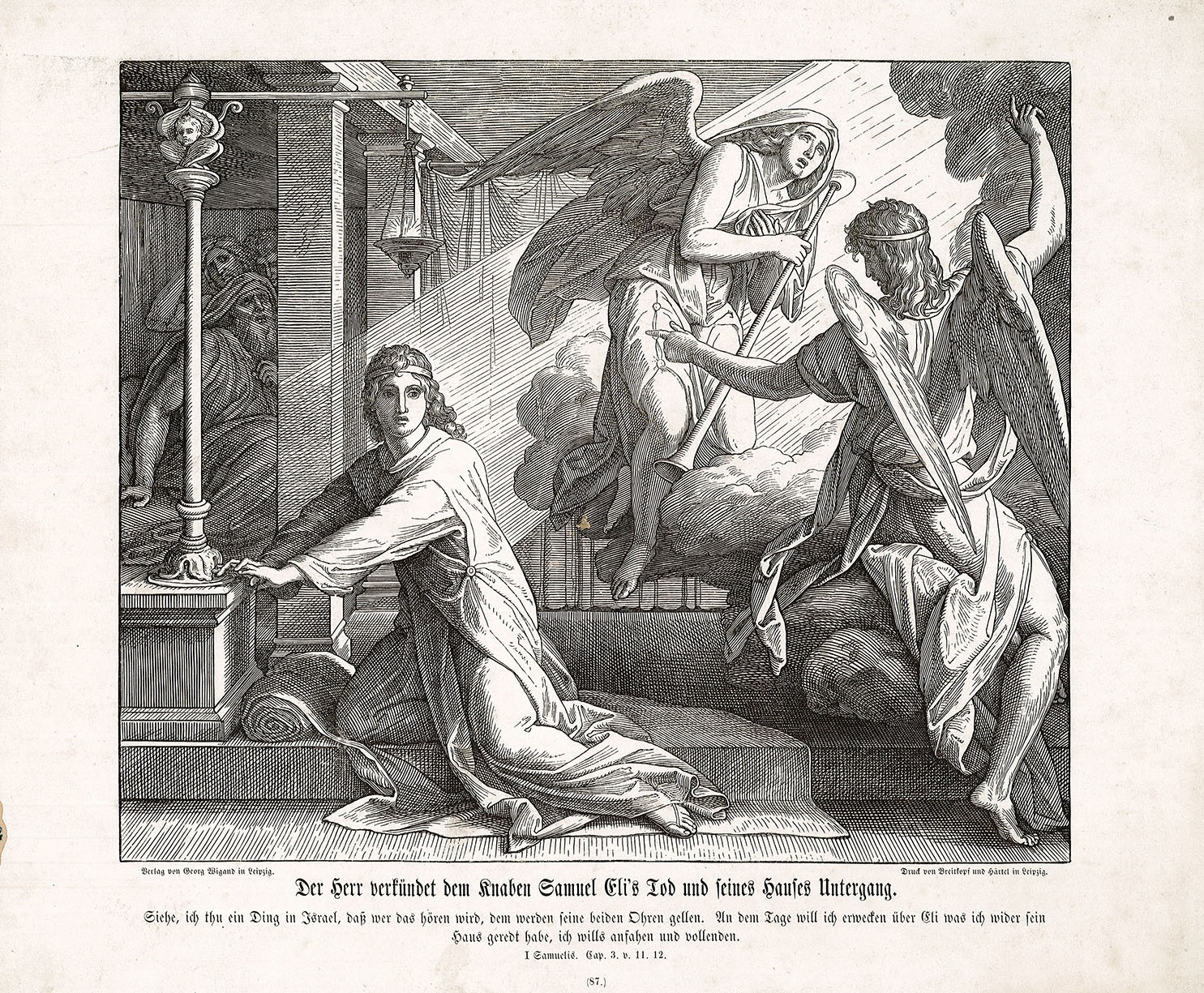 Der Herr verkündet dem Knaben Samuel Eli’s Tod und seines Hauses Untergang (Museum Wolmirstedt RR-F)