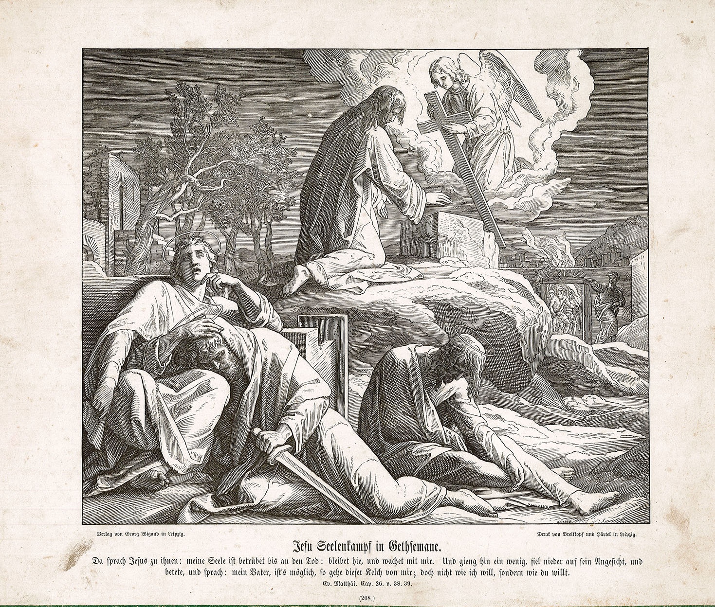 Jesu Seelenkampf in Gethsemane. (Museum Wolmirstedt RR-F)