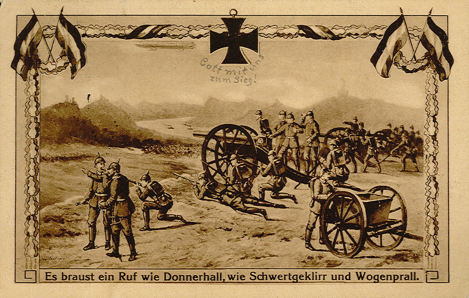 Feldpostkarte von Arthur Wunderlich an Ida Wunderlich, 31. Dezember 1914 (Museum Wolmirstedt RR-F)