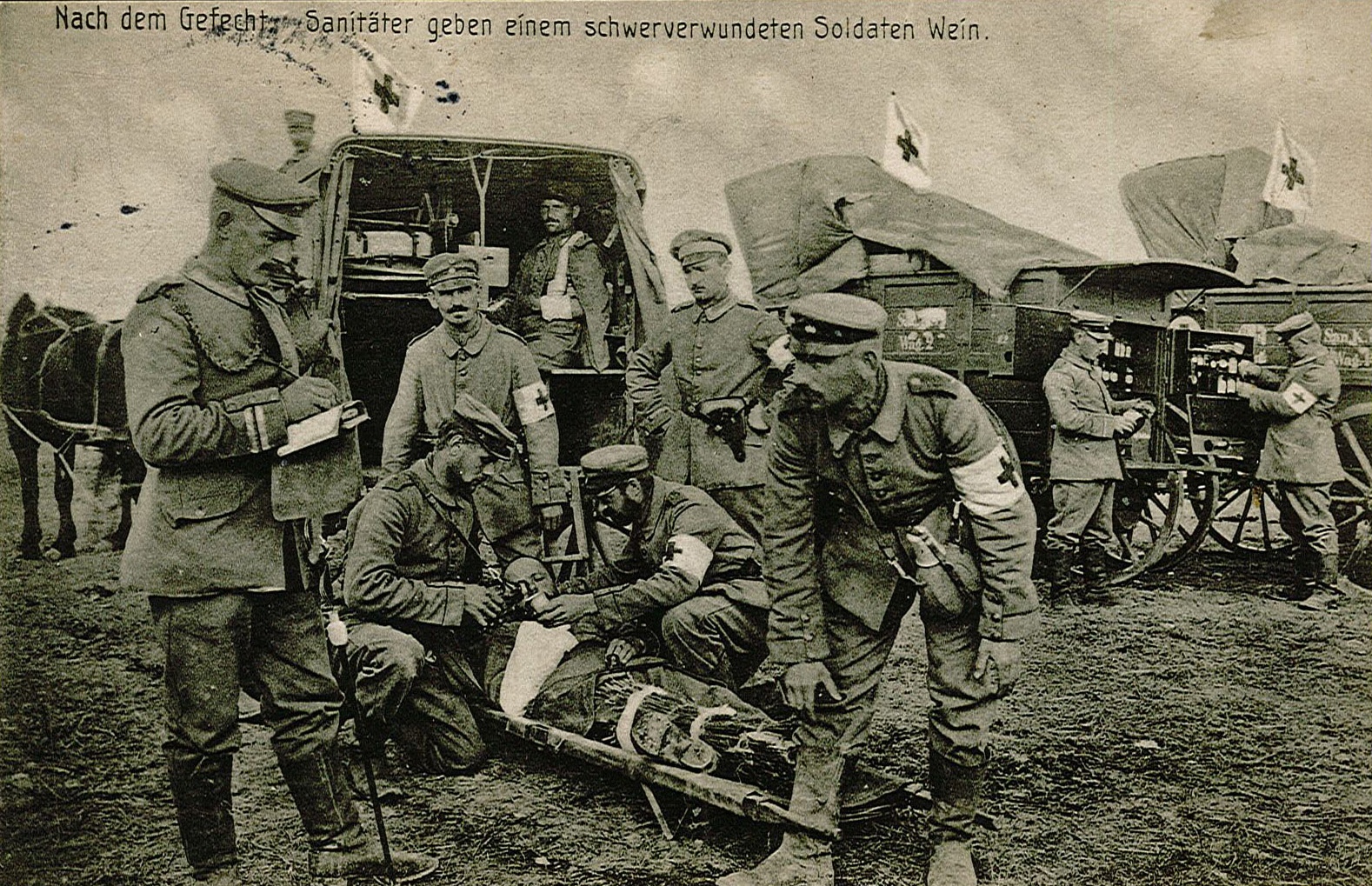 Feldpostkarte von Arthur Wunderlich an Ida Wunderlich, 22. April 1915 (Museum Wolmirstedt RR-F)